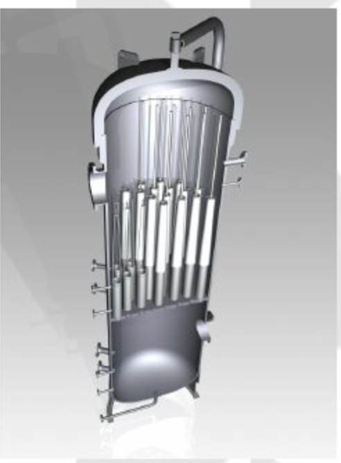 UltiSep inlet gas separator vessel cutaway